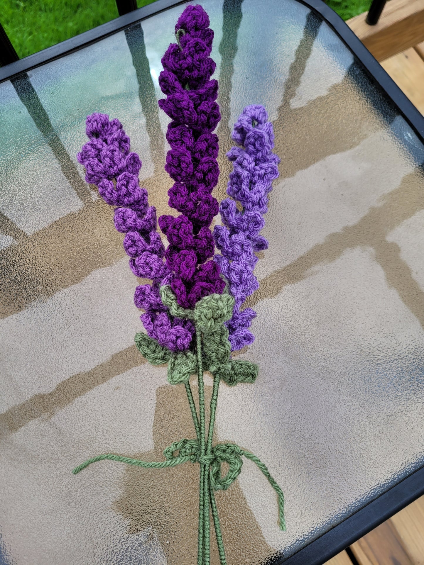 Crochet lavender bunch (3 stems)