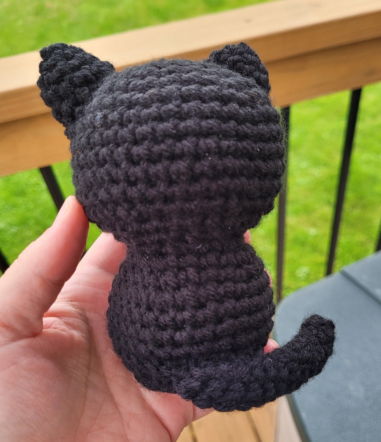 Lucky the Black Crochet Cat