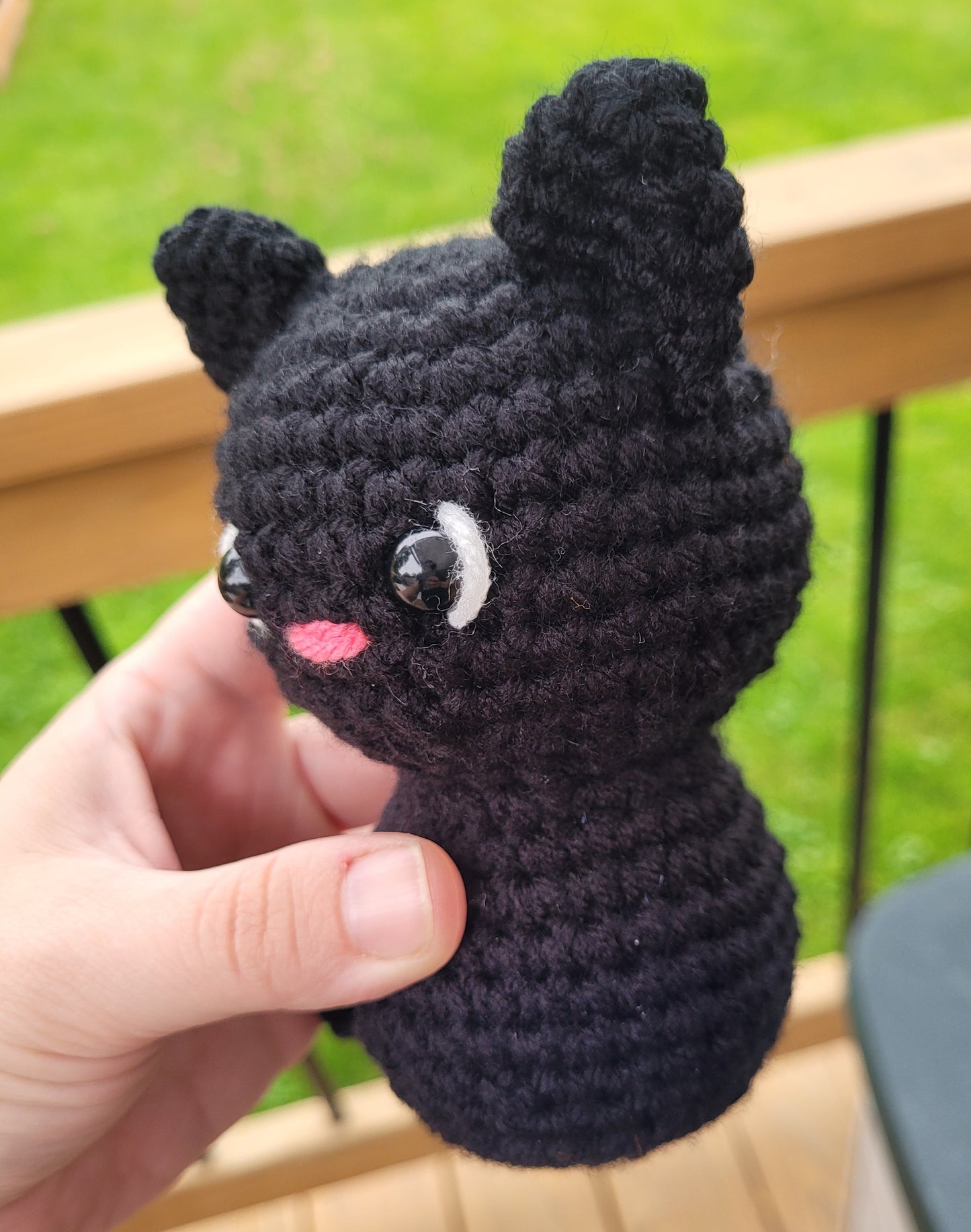 Lucky the Black Crochet Cat