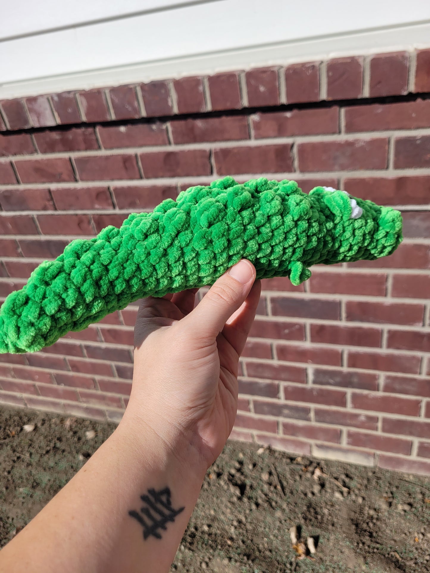 Soft green crocodile
