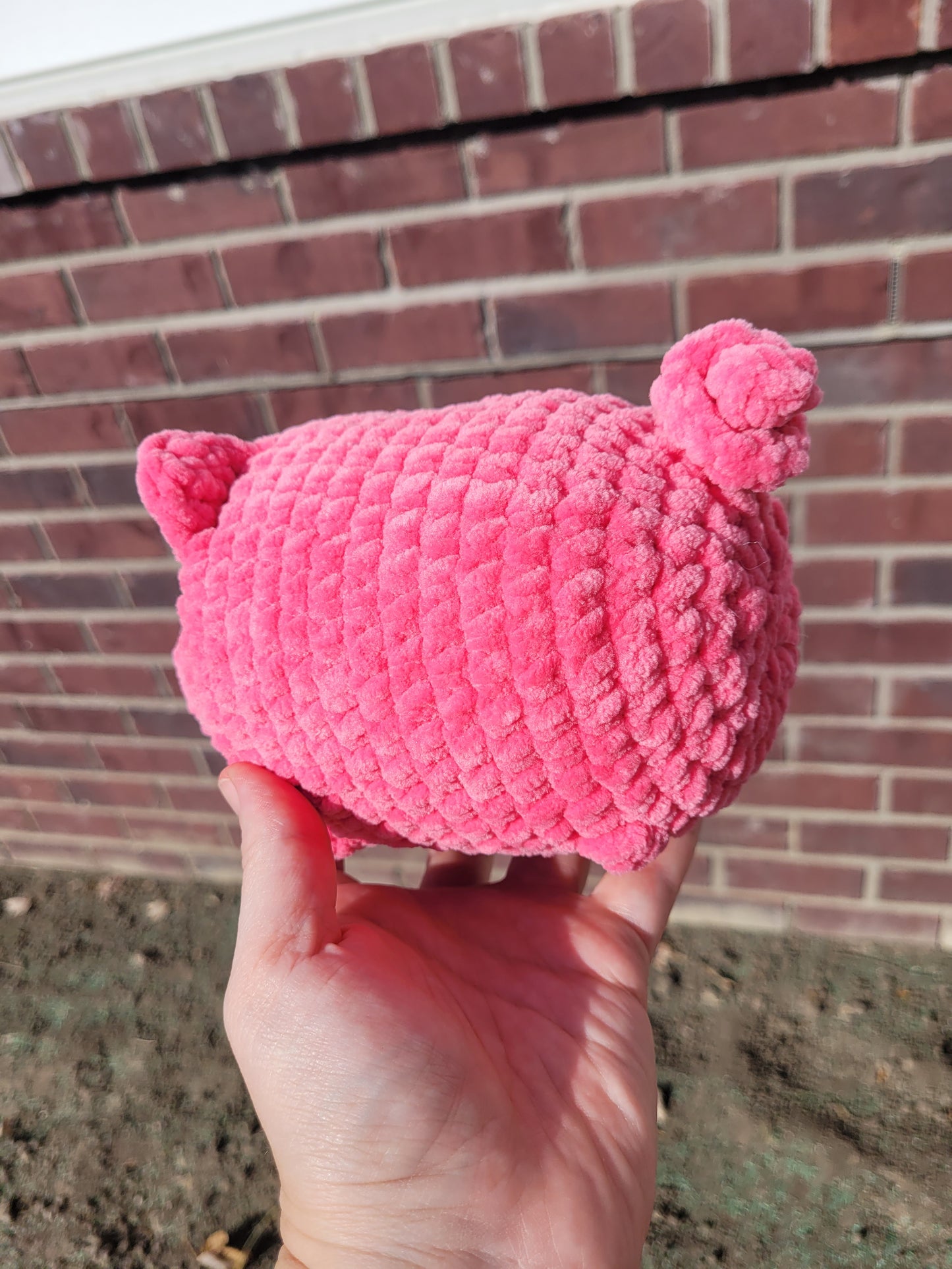 Chunky crochet pig