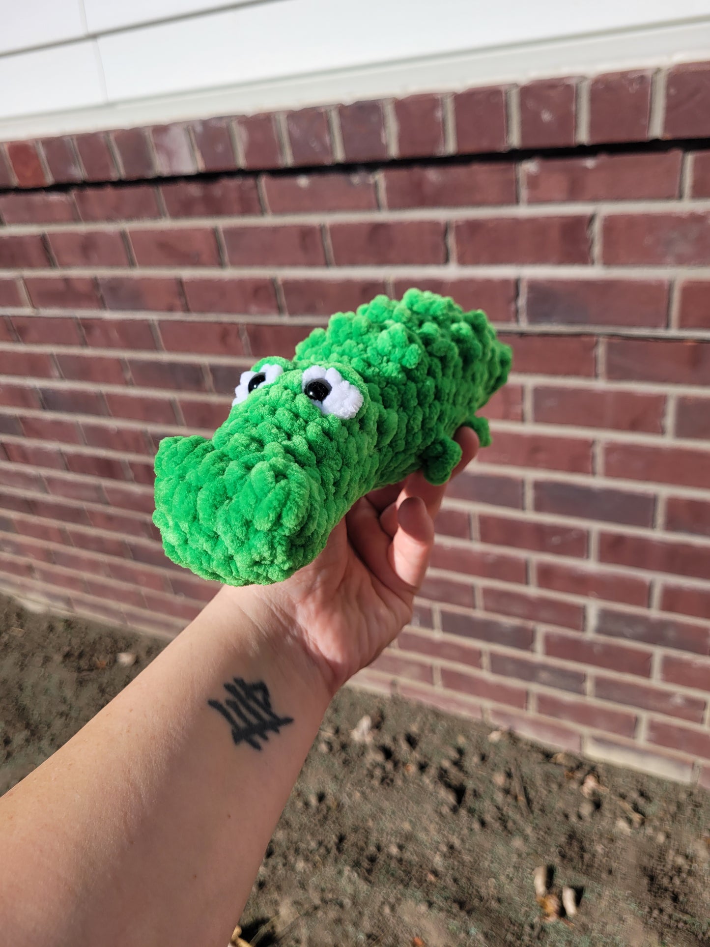 Soft green crocodile