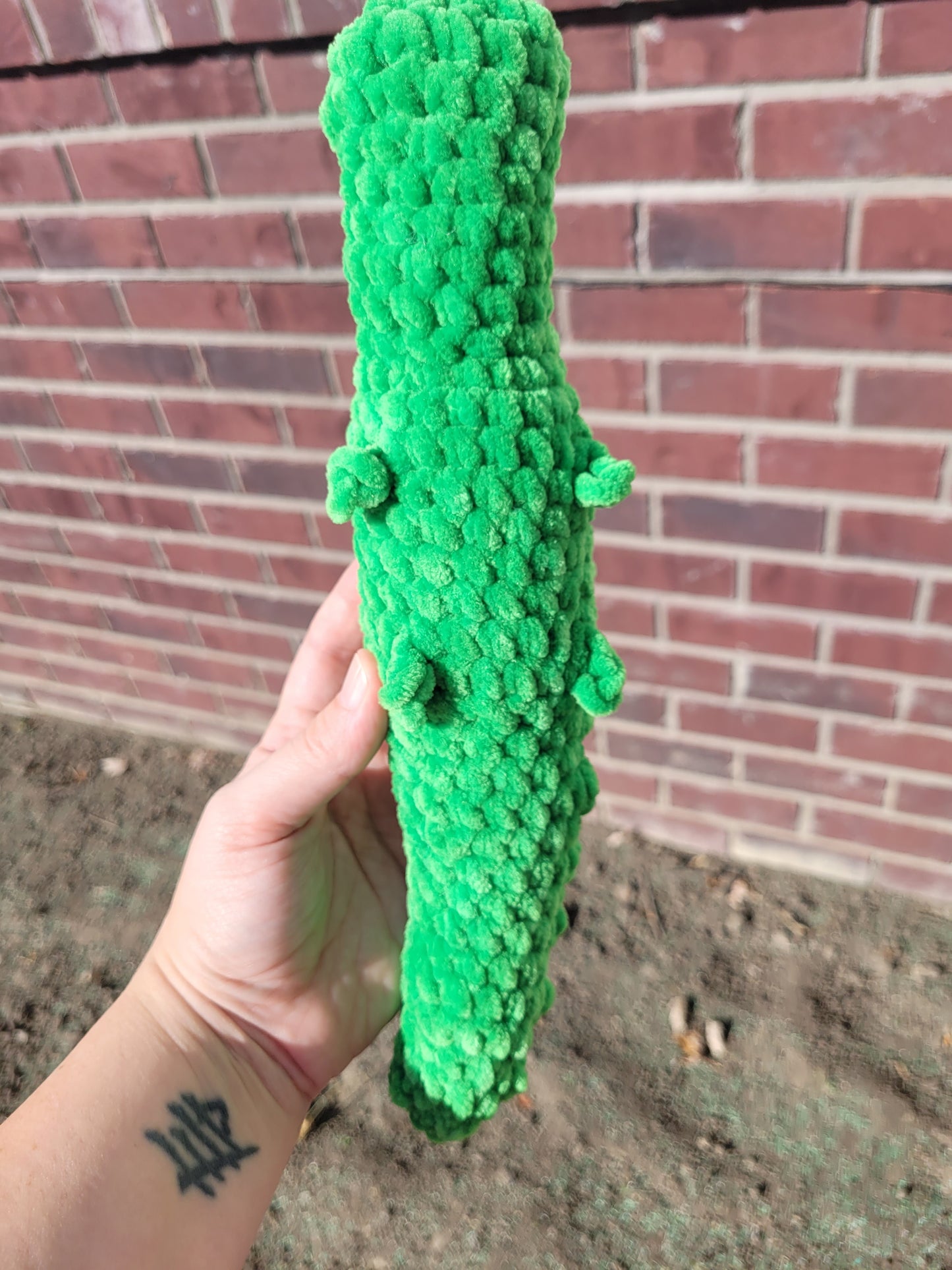 Soft green crocodile