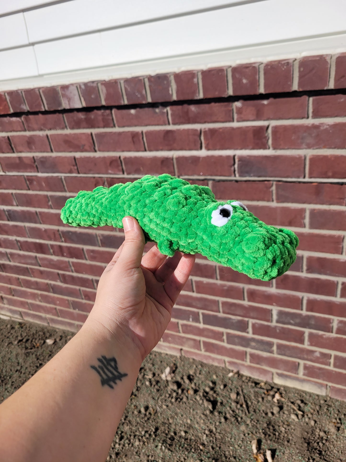 Soft green crocodile