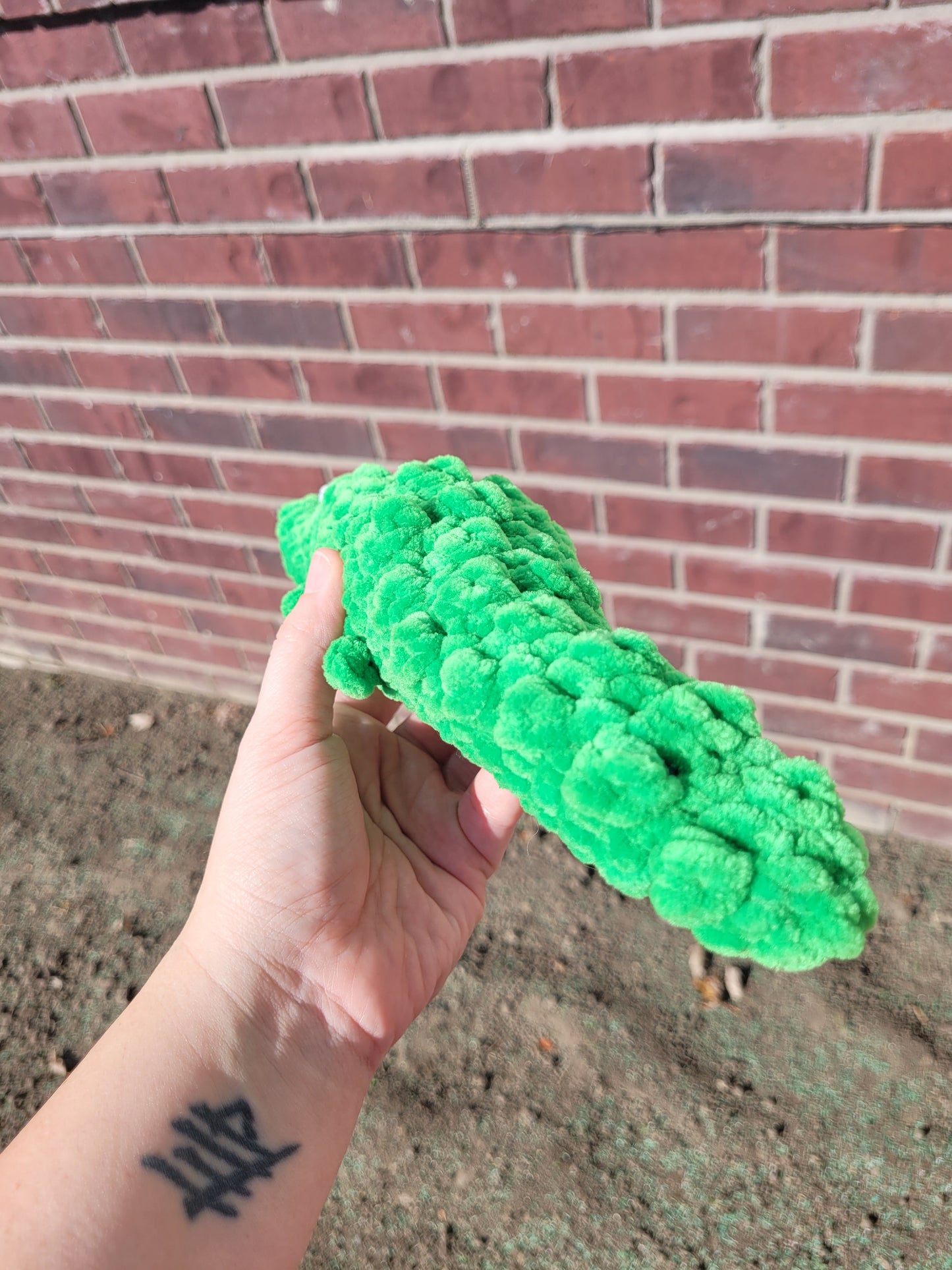 Soft green crocodile